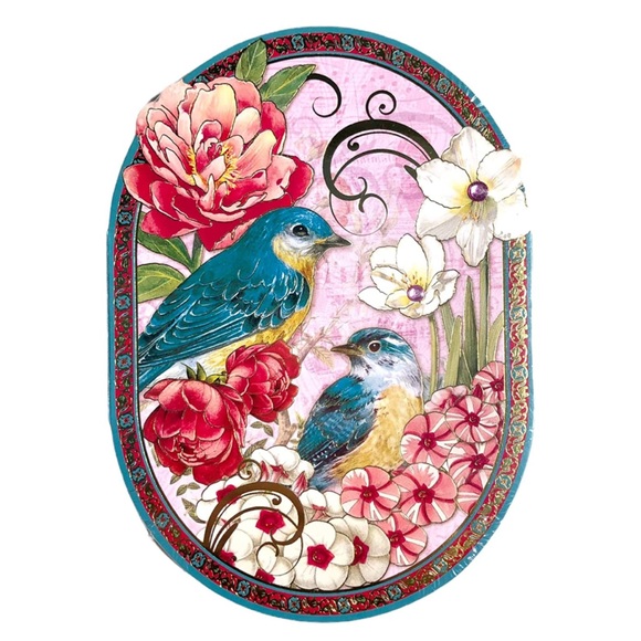 Punch Studio Bluebird Garden Die Cut Embellished Notepad (66539) - Picture 1 of 5